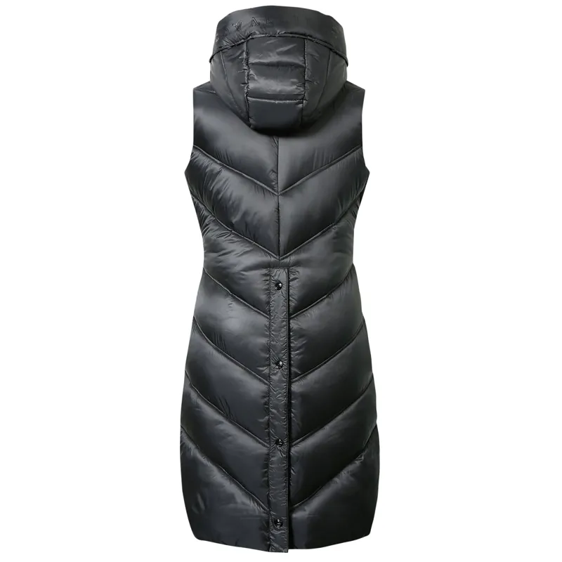 Covalliero Ladies Long Quilted Gilet - Black-1