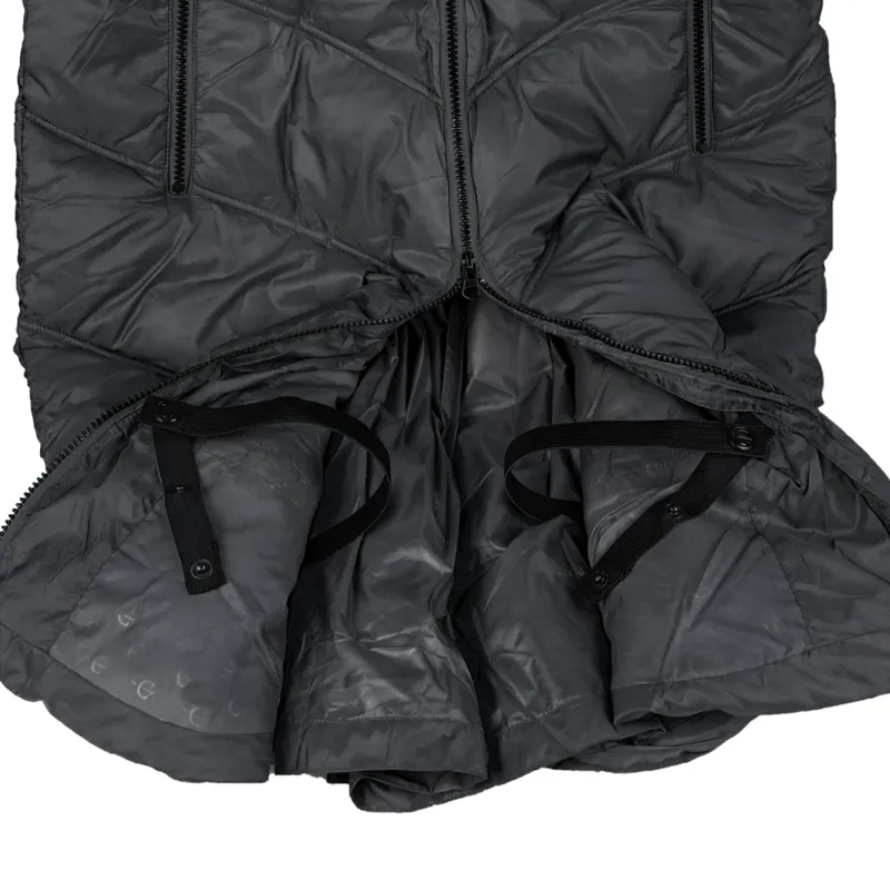 Covalliero Ladies Long Quilted Jacket - Black-2