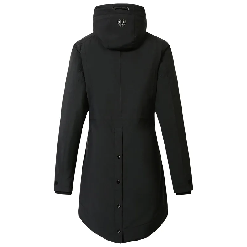 Covalliero Ladies Long Parka Jacket - Black-1