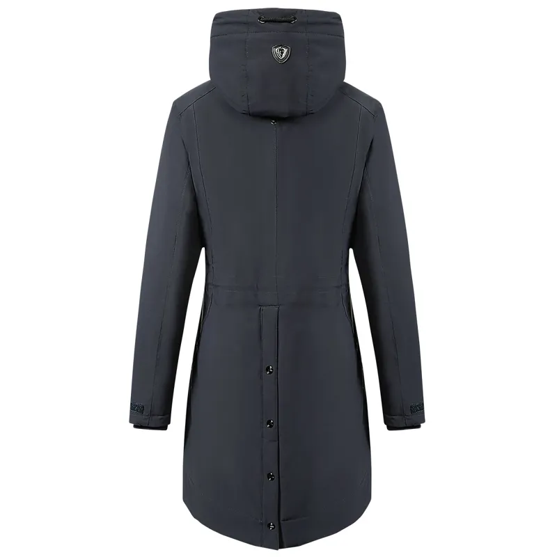 Covalliero Ladies Long Parka Jacket - Dark Navy-1