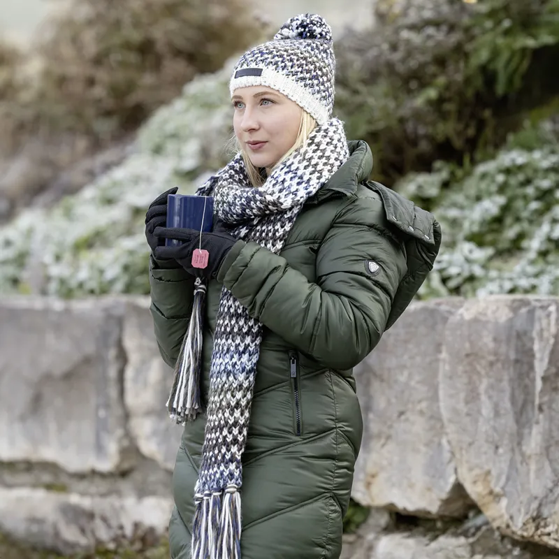 Covalliero Ladies Long Quilted Jacket - Opal Green-4