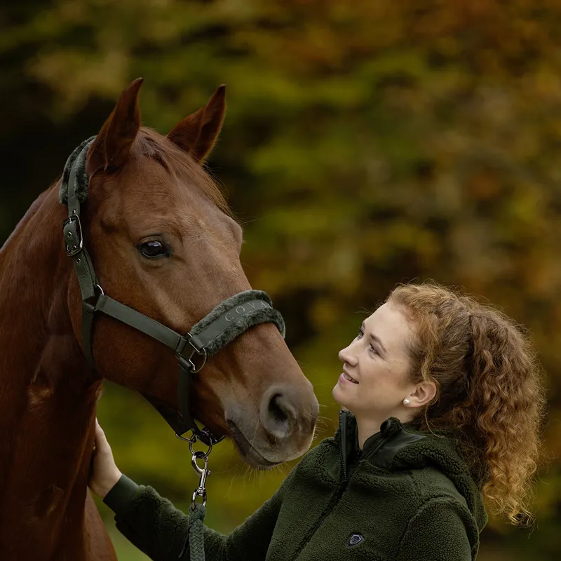 Covalliero Padded Headcollar - Opal Green-5