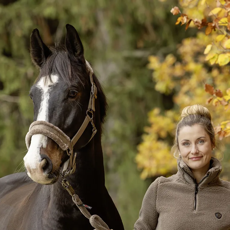 Covalliero Padded Headcollar - Taupe-7