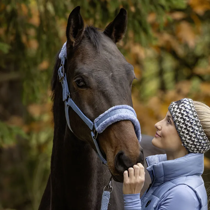 Covalliero Padded Headcollar - Winter Sky-3