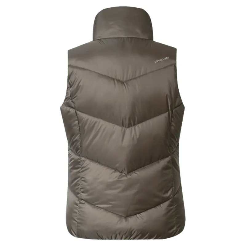 Covalliero Padded Womens Gilet - Milky Chocolate-1