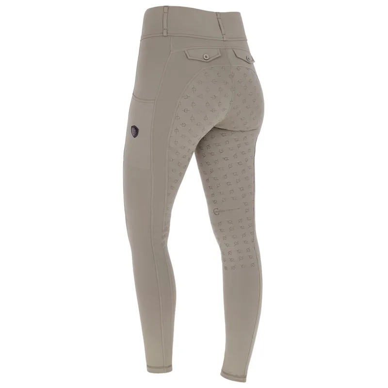 Covalliero Full Grip Ladies Riding Tights - Taupe