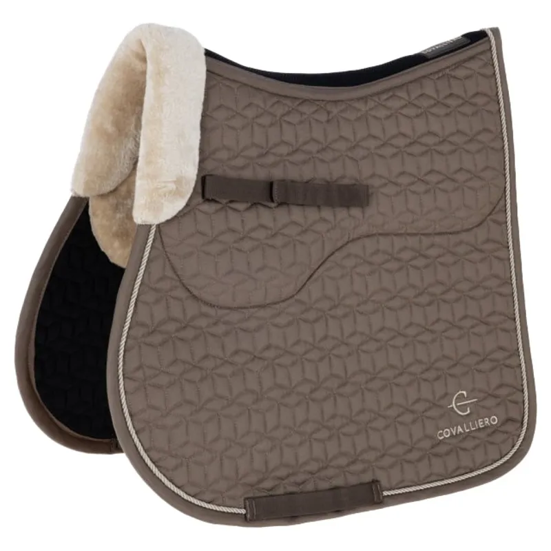 Covalliero Soft Jumping Saddlecloth - Milky Chocolate