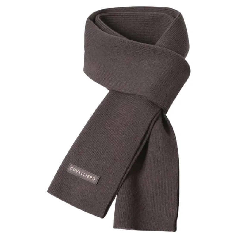 Covalliero Knitted Scarf - Milky Chocolate
