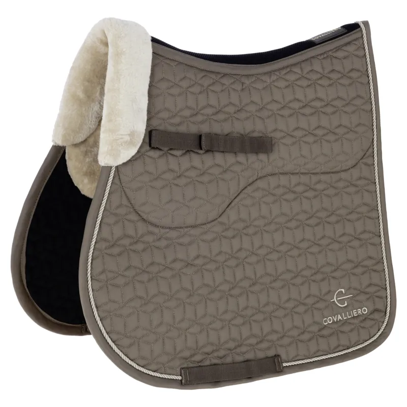 Covalliero Soft Dressage Saddlecloth - Milky Chocolate