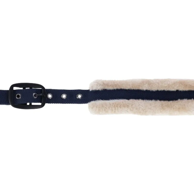 Covalliero Soft Faux Fur Headcollar - Dark Navy-1