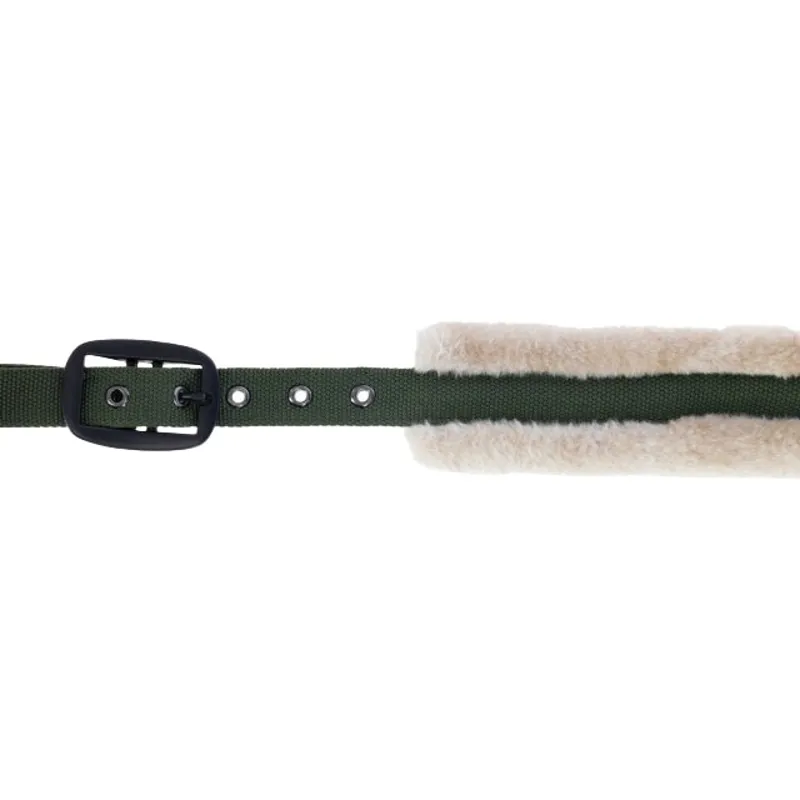 Covalliero Soft Faux Fur Headcollar - Forest Green-1