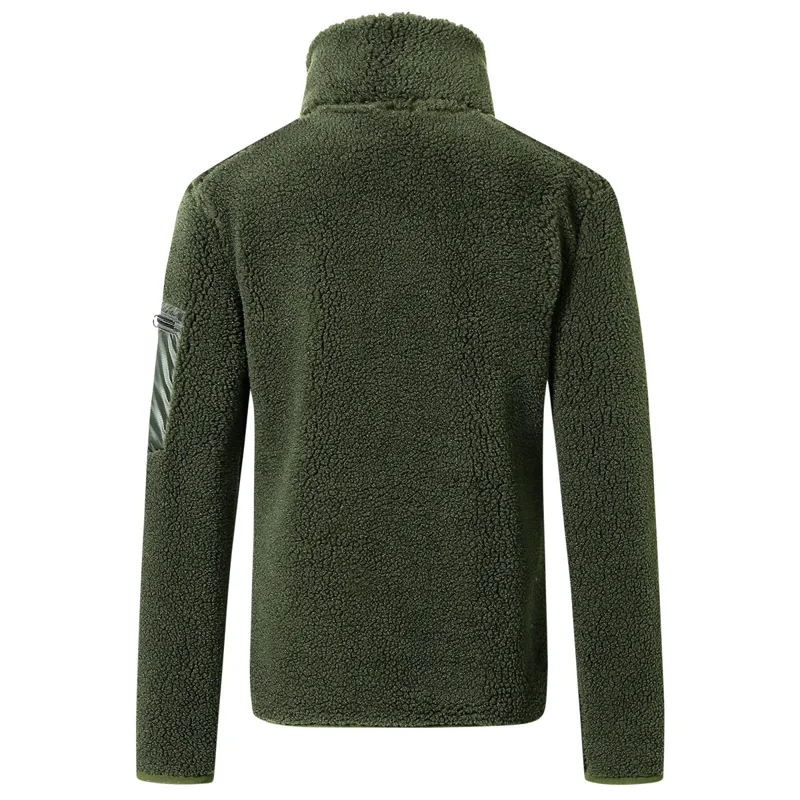 Covalliero Teddy Fleece Junior Quarter Zip Sweater - Opal Green-1