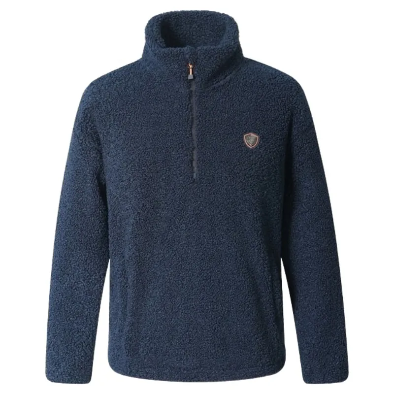 Covalliero Teddy Fleece Womens Sweater - Dark Navy
