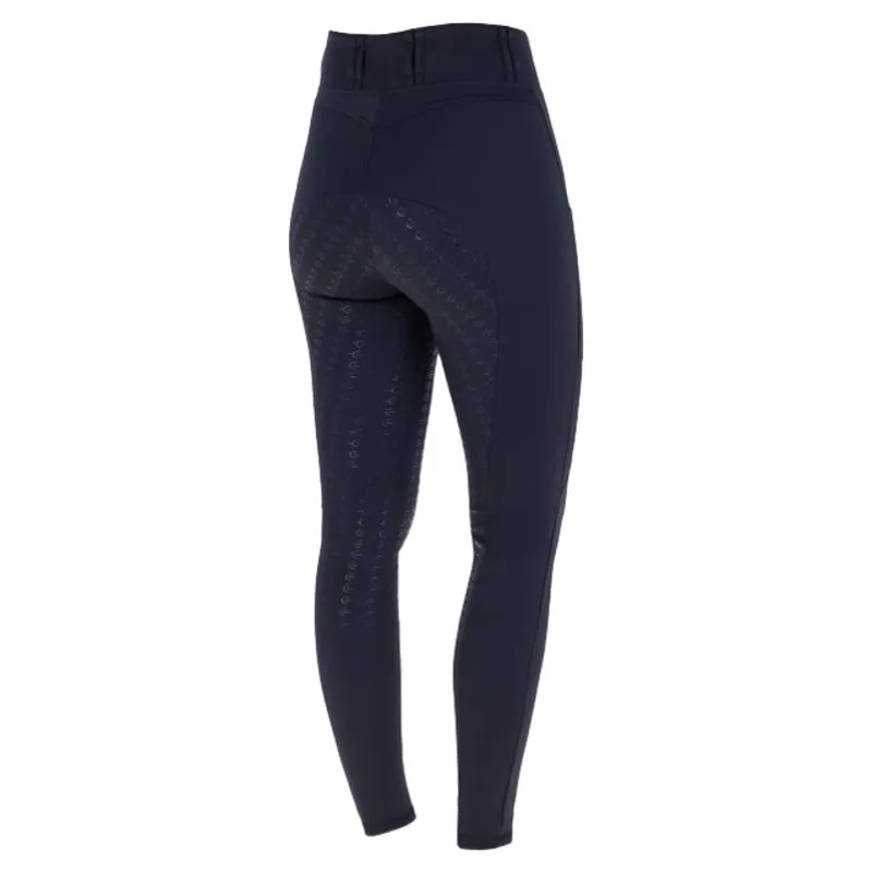 Covalliero Womens Winter Full Grip Riding Tights - Dark Navy-3