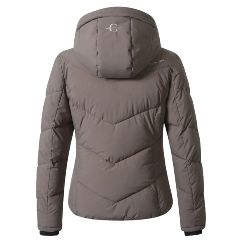 Covalliero Winter Womens Padded Waterproof Jacket - Milky Chocolate-1