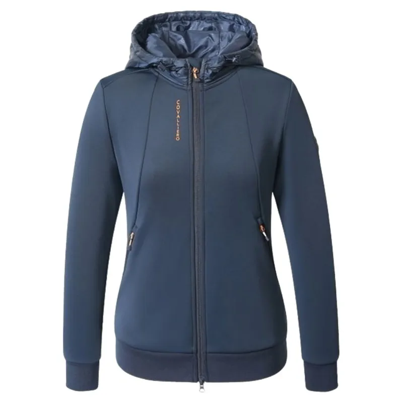 Covalliero Womens Full Zip Hoodie - Dark Navy