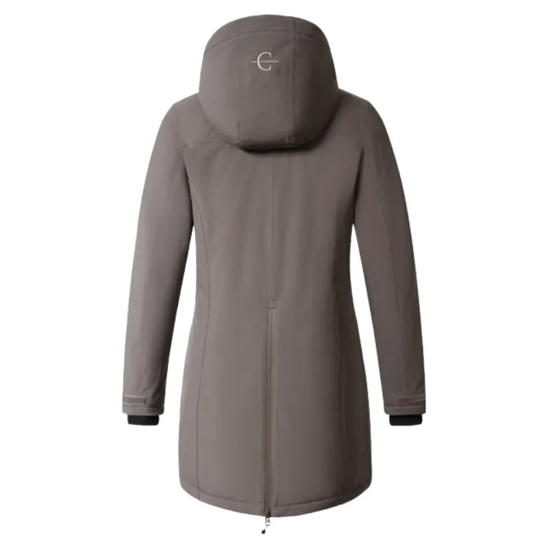 Covalliero Womens Long Waterproof Parka - Milky Chocolate-1