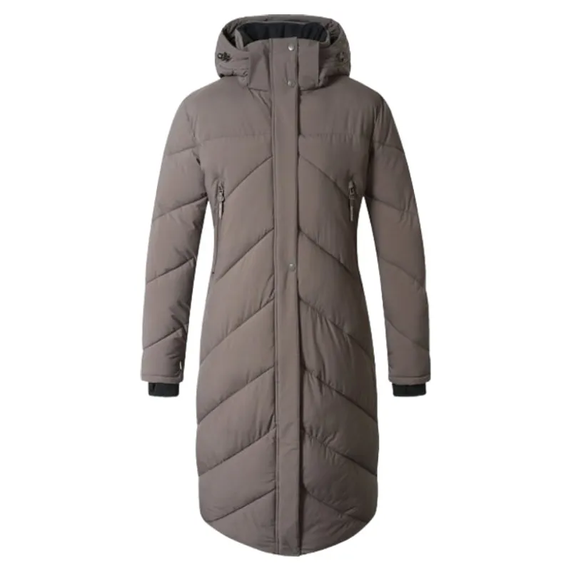 Covalliero Womens Winter Waterproof Long Jacket - Milky Chocolate
