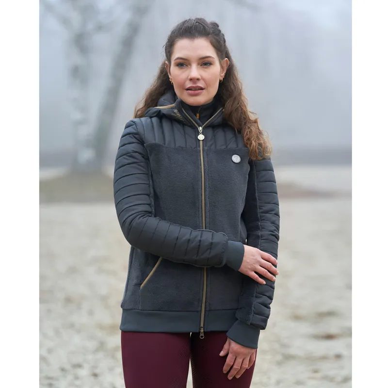 Covalliero Combi Winter Ladies Hoodie Jacket - Graphite-5