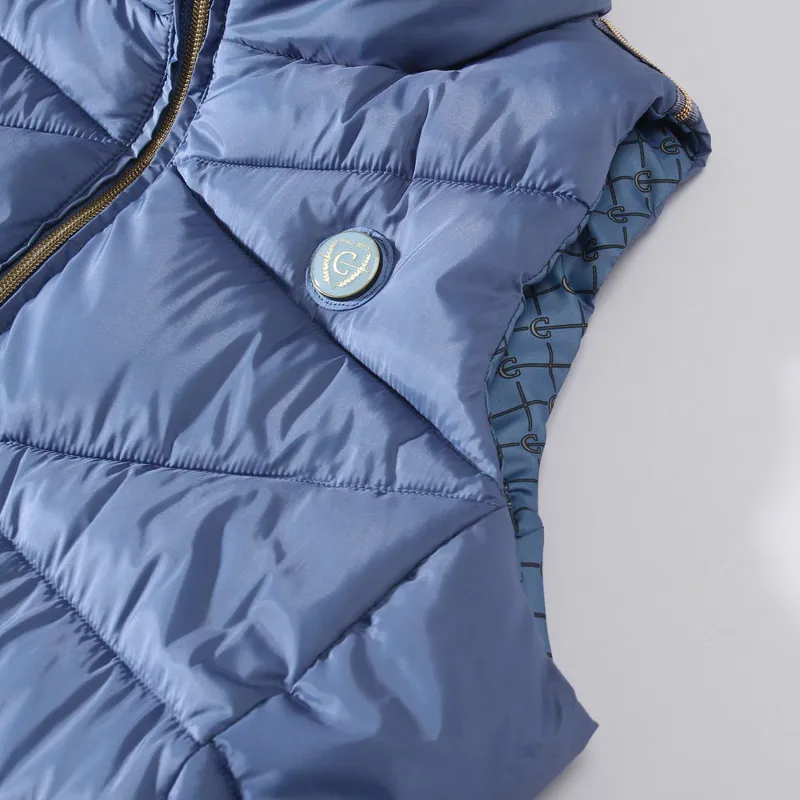 Covalliero Winter Ladies Quilted Gilet - Ice Blue-3