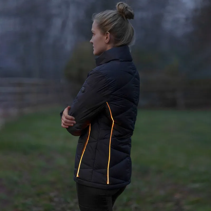 Covalliero Winter Ladies LED Quilted Jacket - Dark Navy-1