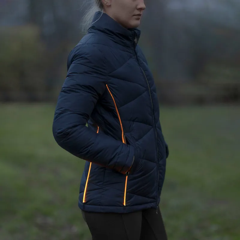 Covalliero Winter Ladies LED Quilted Jacket - Dark Navy-2