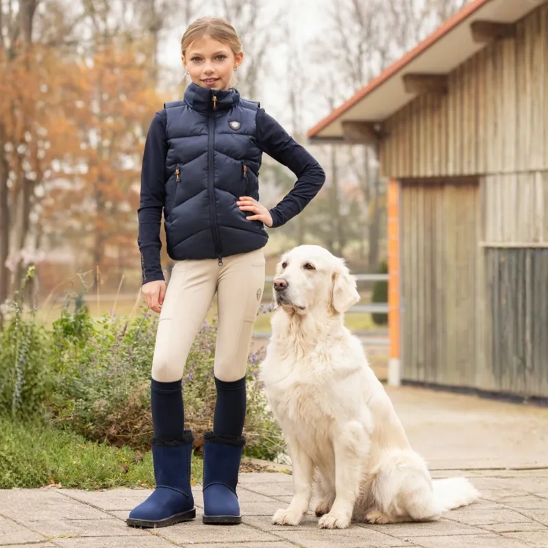Covalliero Junior Padded Gilet - Dark Navy-4