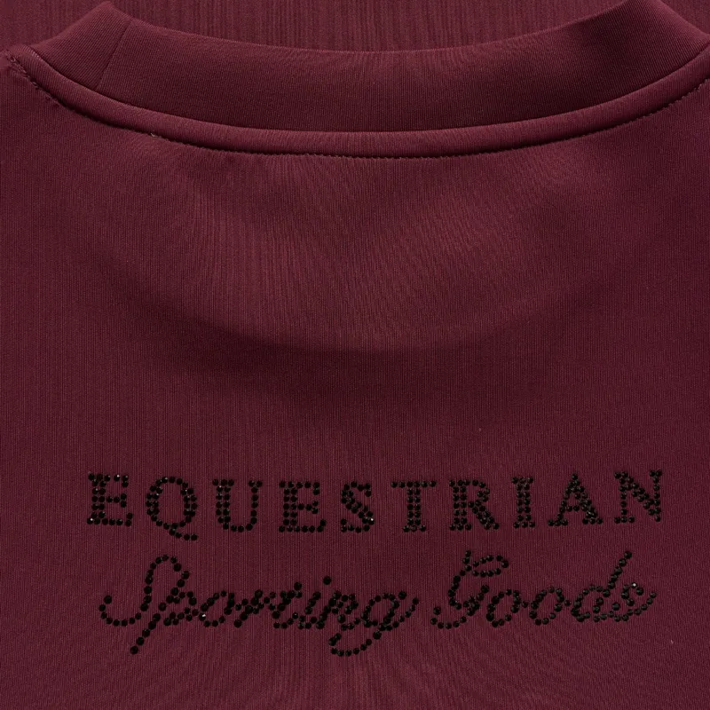 Holland Cooper Cranborne Crystal Womens Crew Jumper - Mulberry-2