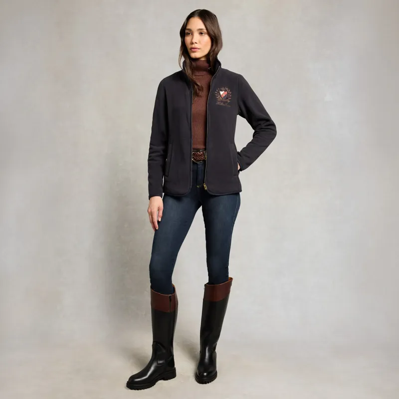 Holland Cooper Cranborne Womens Fleece Jacket - Ink Navy-4