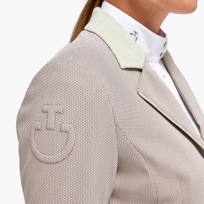 Cavalleria Toscana GP Ladies Competition Jacket - Beige Fantasy-3
