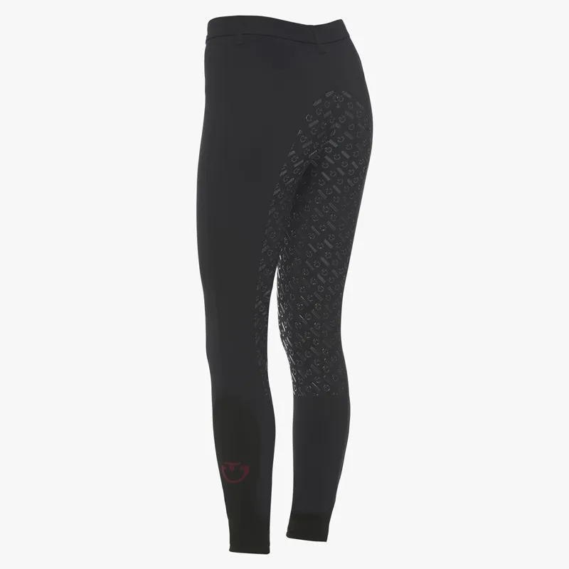 Cavalleria Toscana Line System Full Grip Junior Breeches - Black-1