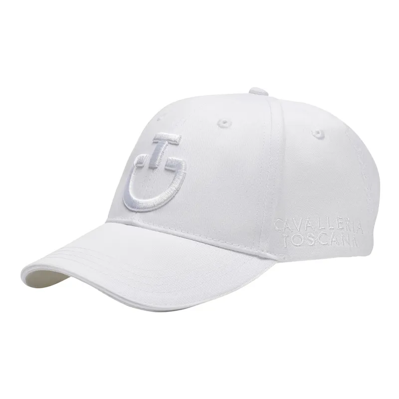 Cavalleria Toscana Logo Cotton Unisex Cap - White