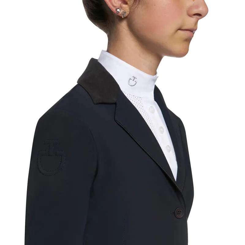 Cavalleria Toscana GP Junior Girls Show Jacket - Navy-1