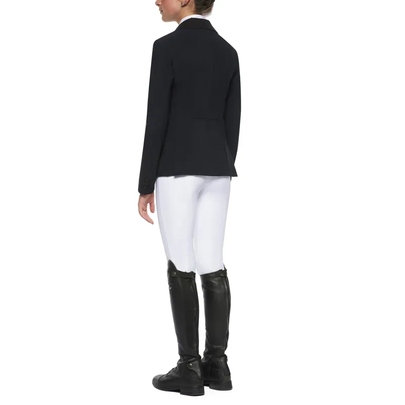 Cavalleria Toscana GP Junior Girls Show Jacket - Navy-2