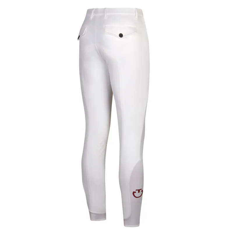 Cavalleria Toscana New Grip System Knee Grip Mens Breeches - White-1