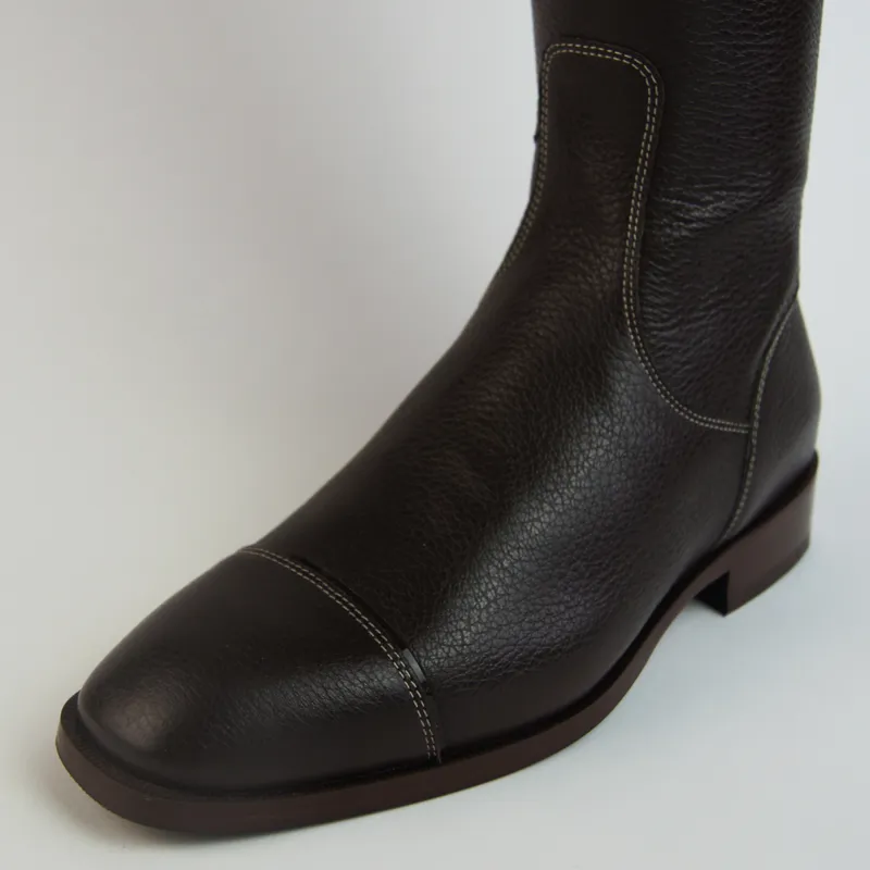 DeNiro Salentino Regal Unlaced Riding Boots - Quick Brown/Brown-1