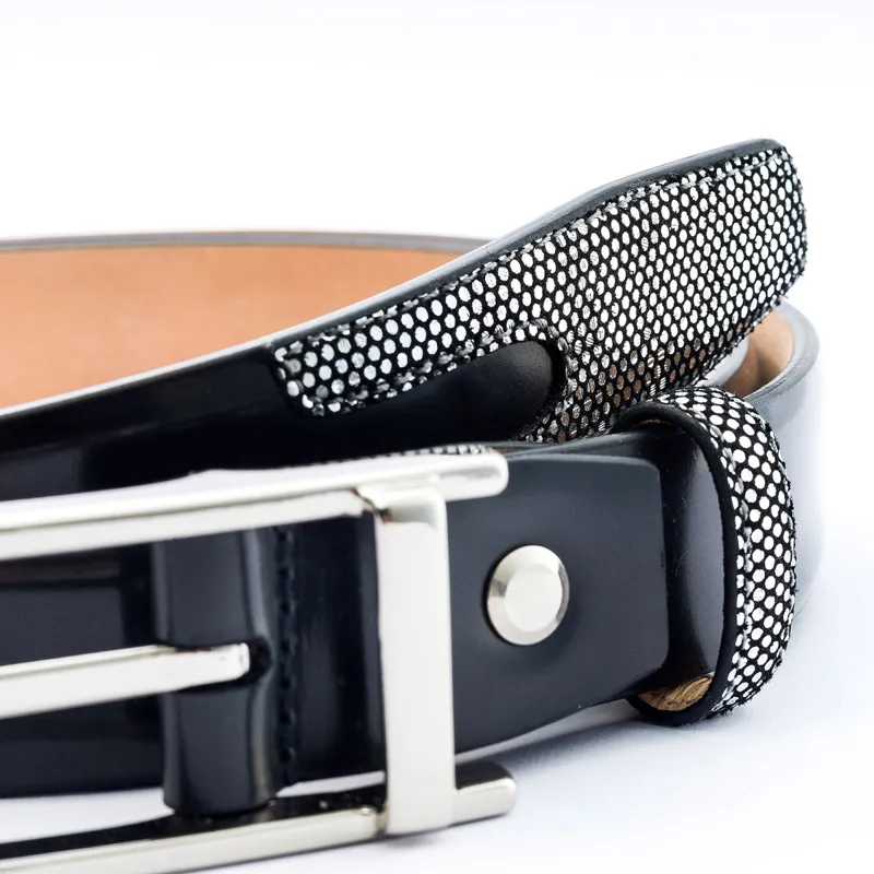 DeNiro 00A Incanto FG07 Belt - Brushed Grey/Argento/Silver-1