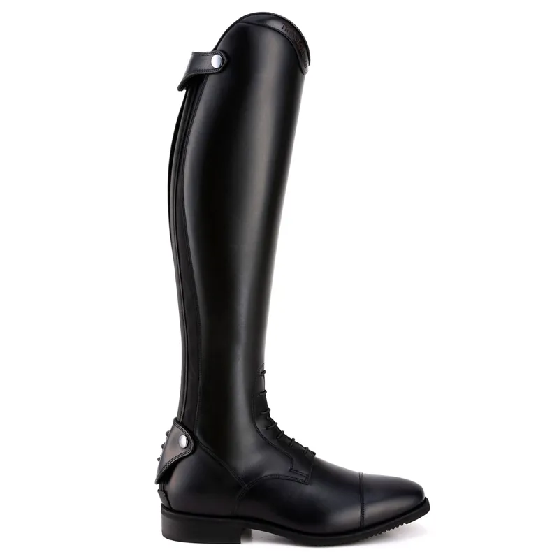 DeNiro Italo Laced Tall Riding Boots - Black-1