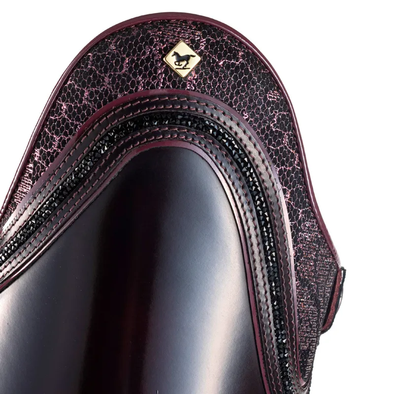 DeNiro Raffaello Aurora Vanita Tall Riding Boots - Brushed Burgundy-1