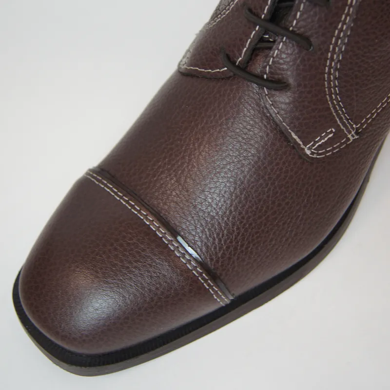 DeNiro Salentino Patent Laced Tall Riding Boots - Quick Brown/Moka-1