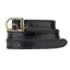 DeNiro Brushed Leather Spur Straps - Black/Gold