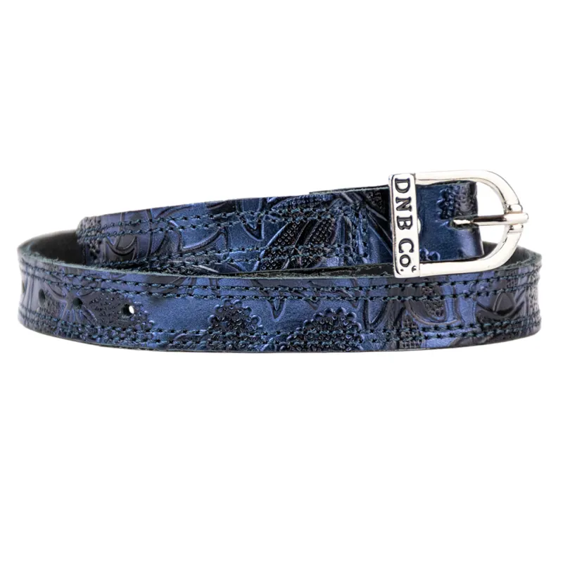 DeNiro Greta Spur Straps - Blue/Silver