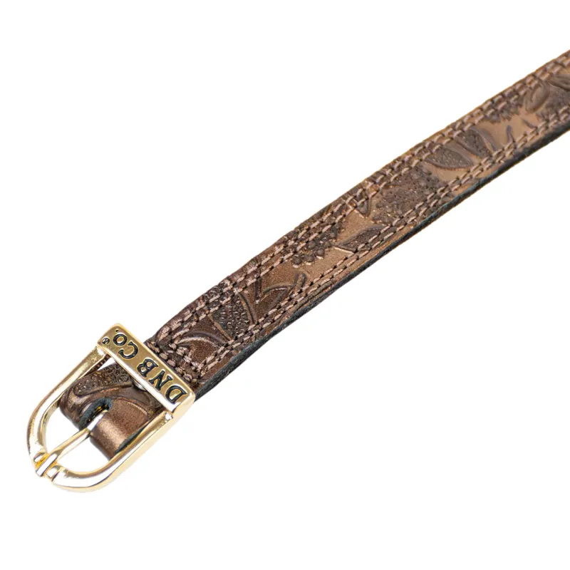 DeNiro Greta Spur Straps - Brown/Gold-1