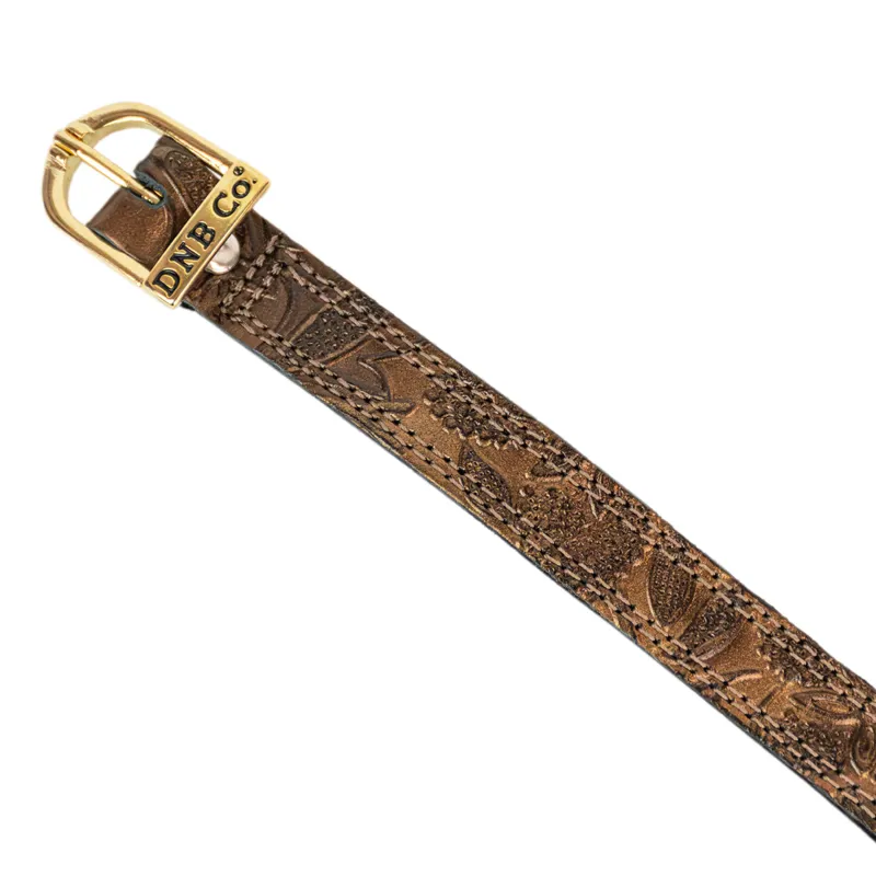 DeNiro Greta Spur Straps - Brown/Gold-2
