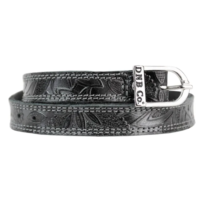 DeNiro Greta Spur Straps - Grey/Black
