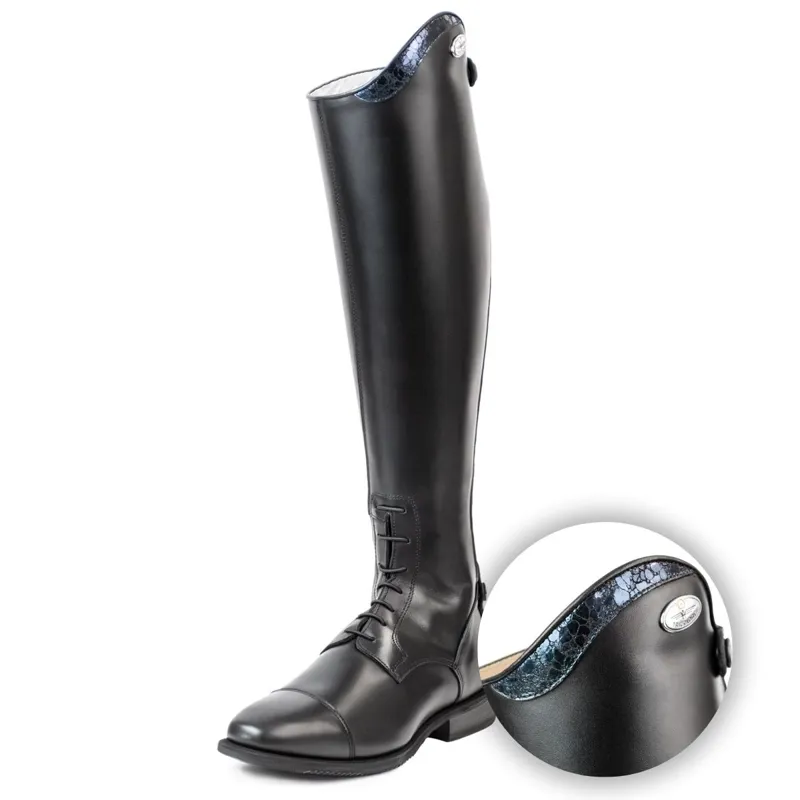 DeNiro Italo Ice Laced Tall Riding Boots - Black/Notte