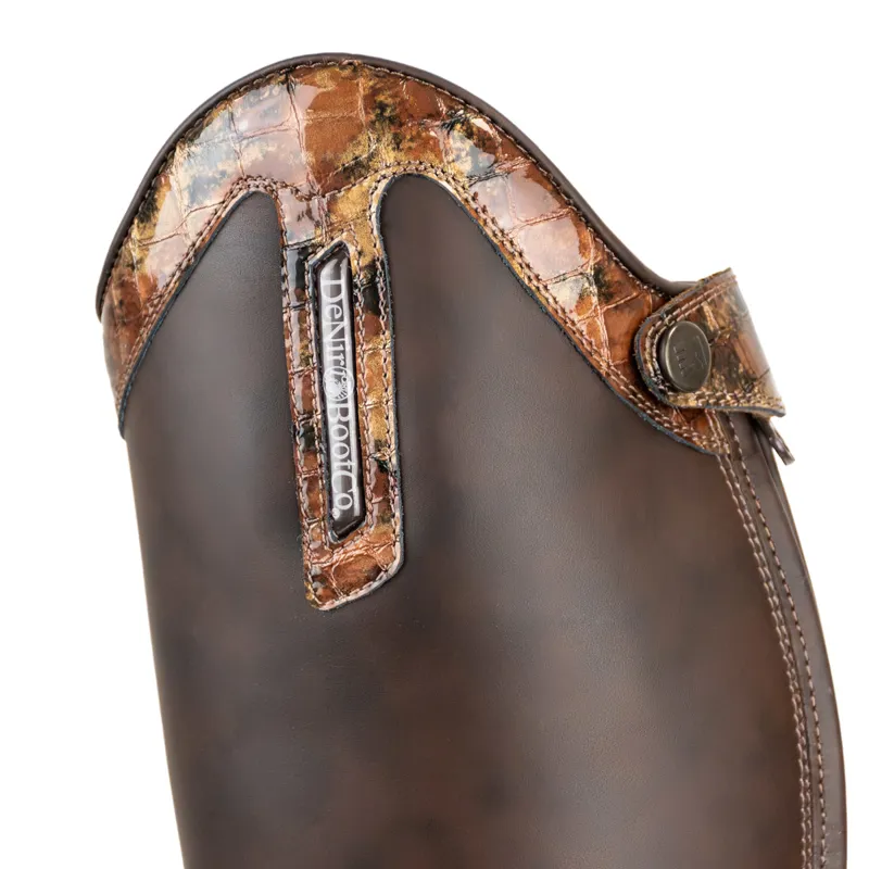 DeNiro L457/C Italia Lucidi Sfumato Tall Riding Boots - Nuvolato Caffe-1