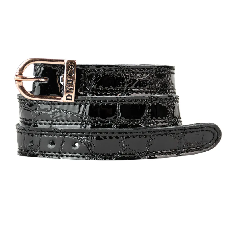 DeNiro Lucido Spur Straps - Black/Rose Gold