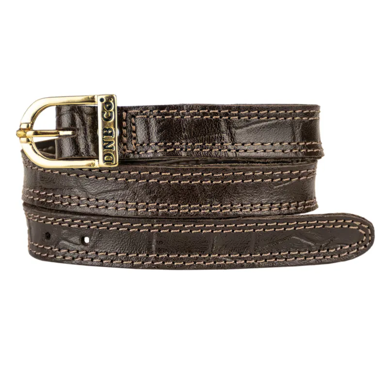 DeNiro Malibu Spur Straps - Moka/Gold