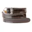 DeNiro Patent Leather Spur Straps - Mocha/Silver